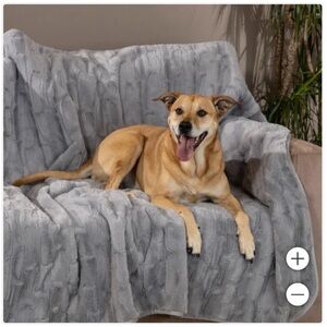 Brentwood Originals Oversized Waterproof Pet Blanket
& Furniture Protector GRAY